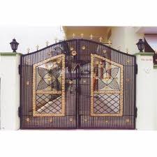 Decorative Paint Coated Iron Gate At Rs