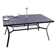 Rectangle Metal Patio Dining Table