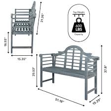 Acacia Outdoor Garden Patio Bench