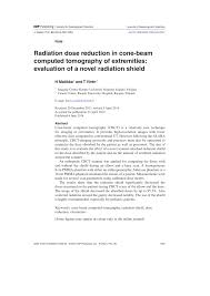 radiation dose reduction in cone beam