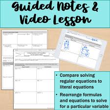 Ppt Literal Equations