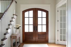 Wood Entry Doors Solid Wood With Glass