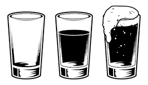 Premium Vector An Empty Glass And A