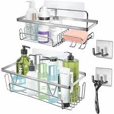 Pieces Bathroom Shelves Without