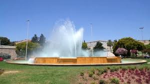 Large Fountain In A Roundabout In Cart