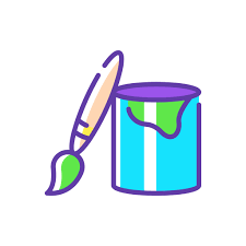 Paint Good Ware Lineal Color Icon