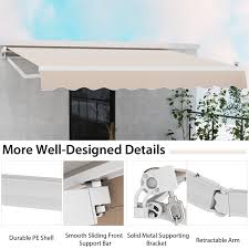 12 X 10 Feet Retractable Patio Awning