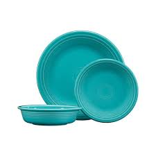 Casual Turquoise Ceramic Dinnerware Set