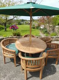 Superb Teak Garden Dining Set 2m Oval
