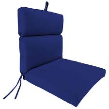Jordan Manufacturing 9502pk1 2427d Outdoor French Edge Dining Chair Cushion Veranda Cobalt