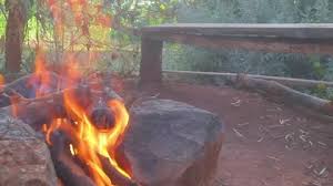 Fireplace With 3 Rocks For Container Su