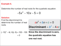 Math Example Quadratics Calculating