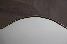 Miroir Mid Century En Laiton Italie