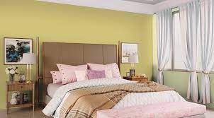 Vibrant Wall Colour Combination For Bedroom