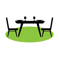 Premium Vector Dining Table Set Icon