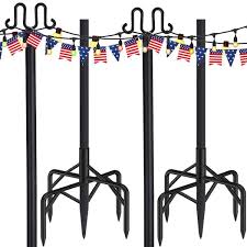 100 In Metal String Light Poles For