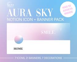 Aura Sky Notion Cover And Icon