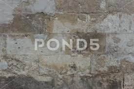 Crumbled Plaster Brick Stone Wall
