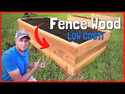 Raised Garden Bed Using Fence Pickets