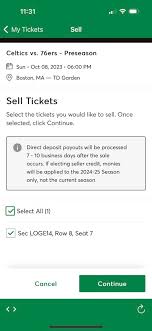 Mobile Ticketing Guide Boston Celtics