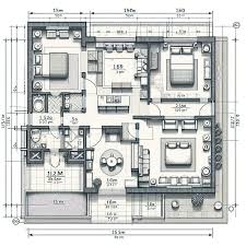 150 Sqm Floor Plan With 2 Bedrooms