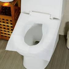 White Disposable Toilet Seat Cover