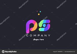 Ps P S Colored Rainbow Creative Colors