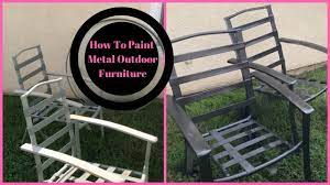 How To Paint Metal Outdoor Furniture