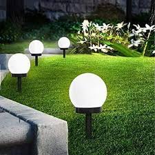 Solar Powered Garden Stake Globe Lights
