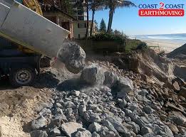 The Boys Build A Boulder Sea Wall