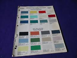 Original 1959 61 Dupont Paint Color