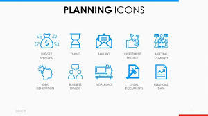 Planning Icons Free Powerpoint Template