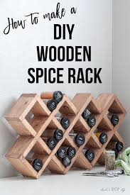Diy Spice Rack Easy Wooden Spice Rack