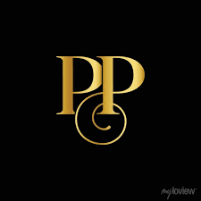 Minimalist Line Art Letter Pp Logo