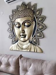 Lavish Golden Buddha Wall Decor Size