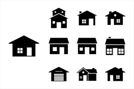 House Icon Set Vector Design Template