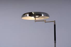 Vintage Floor Lamp In Stainless Steel