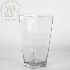 Taper Down Square Glass Vase 8 At