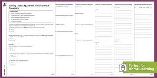 Solving Quadratic Simultaneous