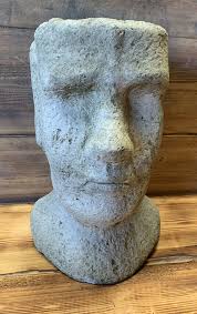 Head Plant Pot Planter Moai Tiki