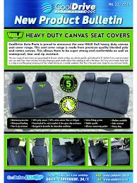 Buy Hulk 4x4 Hd Canvas Seat Covers Rear