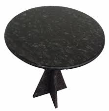 Round Black Granite Table Size 2 X 2