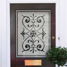 Victorian Etched Glass Window