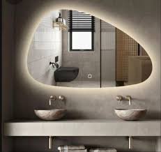 Frame Material Glass Led Mirror Light