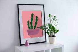 Suculent Cactus Pot Icon Flat