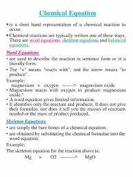 Presentation Chemical Reactions And