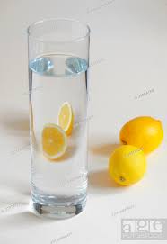 Refreshing Ice Cold Water With Lemon