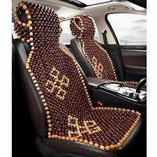 Universal Wooden Bead Car Seat Cover At