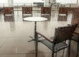 Mesh Sling Furniture And Precipitation