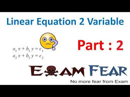 Maths Pair Of Linear Equation In Two